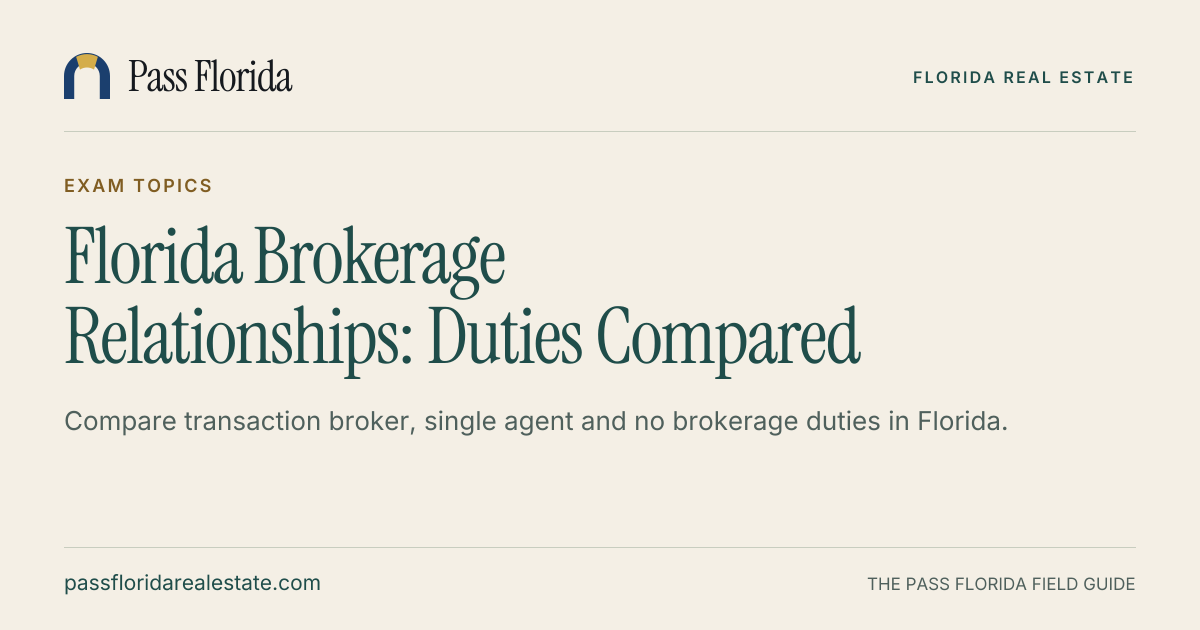 Florida Brokerage Relationships: Duties Compared